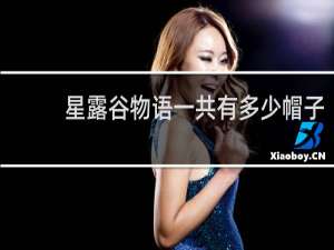 星露谷物语一共有多少帽子