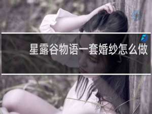 星露谷物语一套婚纱怎么做
