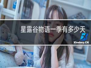 星露谷物语一季有多少天