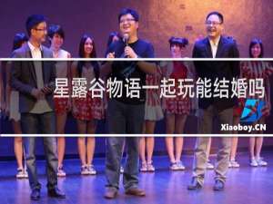 星露谷物语一起玩能结婚吗