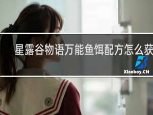 星露谷物语万能鱼饵配方怎么获得