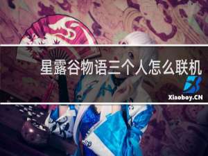 星露谷物语三个人怎么联机