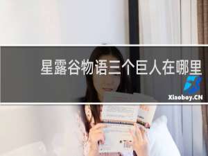星露谷物语三个巨人在哪里