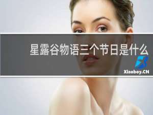 星露谷物语三个节日是什么