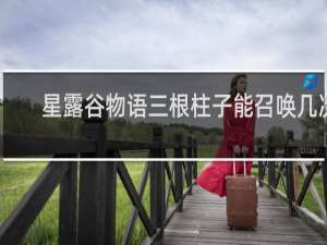 星露谷物语三根柱子能召唤几次