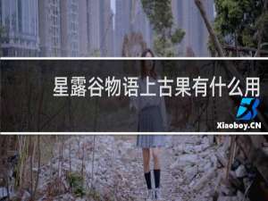 星露谷物语上古果有什么用