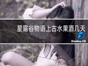 星露谷物语上古水果酒几天