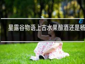 星露谷物语上古水果酿酒还是杨桃