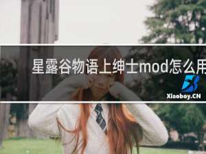 星露谷物语上绅士mod怎么用