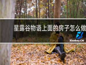 星露谷物语上面的房子怎么做