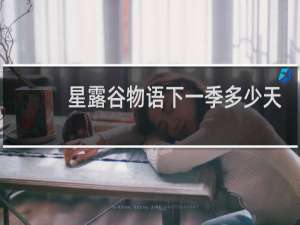 星露谷物语下一季多少天