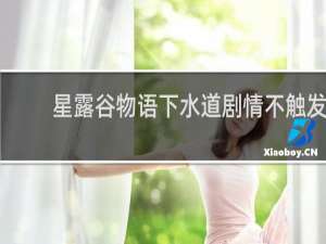 星露谷物语下水道剧情不触发