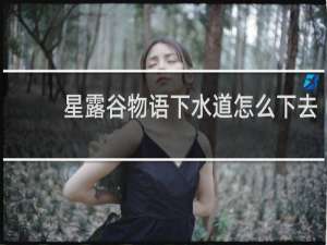 星露谷物语下水道怎么下去