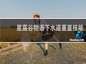 星露谷物语下水道重置技能