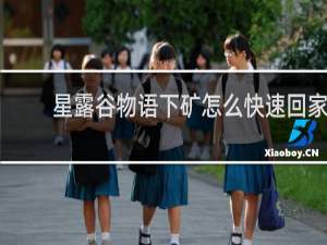 星露谷物语下矿怎么快速回家