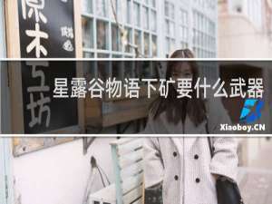 星露谷物语下矿要什么武器