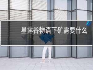 星露谷物语下矿需要什么