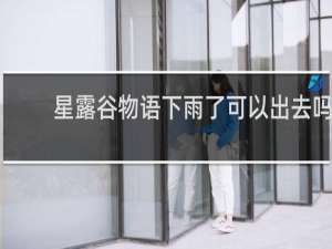 星露谷物语下雨了可以出去吗
