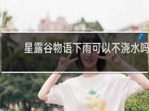 星露谷物语下雨可以不浇水吗