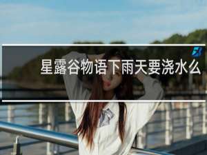 星露谷物语下雨天要浇水么