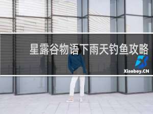 星露谷物语下雨天钓鱼攻略