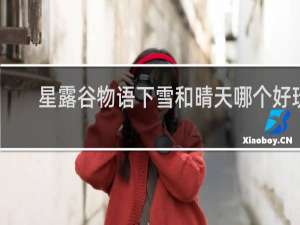 星露谷物语下雪和晴天哪个好玩