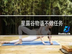 星露谷物语不做任务