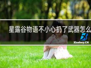 星露谷物语不小心扔了武器怎么买