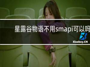 星露谷物语不用smapi可以吗