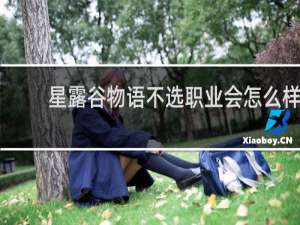 星露谷物语不选职业会怎么样