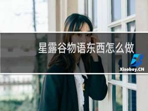 星露谷物语东西怎么做