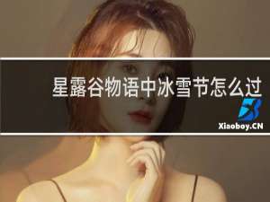 星露谷物语中冰雪节怎么过