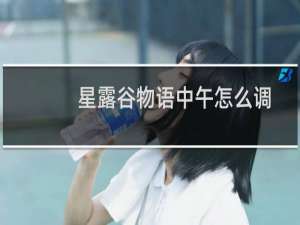 星露谷物语中午怎么调