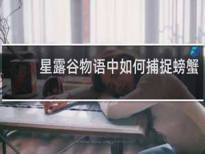 星露谷物语中如何捕捉螃蟹