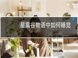 星露谷物语中如何睡觉