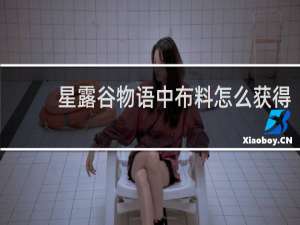 星露谷物语中布料怎么获得