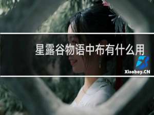 星露谷物语中布有什么用