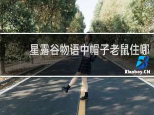 星露谷物语中帽子老鼠住哪