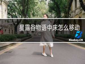 星露谷物语中床怎么移动