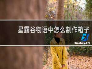 星露谷物语中怎么制作箱子