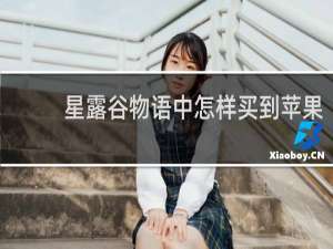 星露谷物语中怎样买到苹果