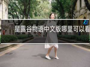 星露谷物语中文版哪里可以看