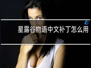 星露谷物语中文补丁怎么用