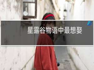 星露谷物语中最想娶