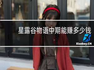 星露谷物语中期能赚多少钱