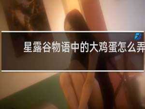 星露谷物语中的大鸡蛋怎么弄