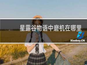 星露谷物语中磨机在哪里