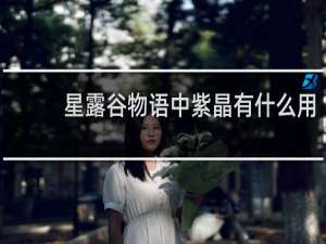 星露谷物语中紫晶有什么用