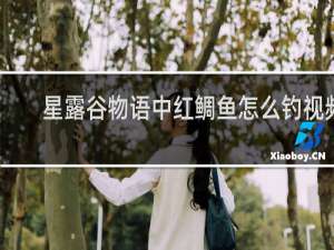 星露谷物语中红鲷鱼怎么钓视频