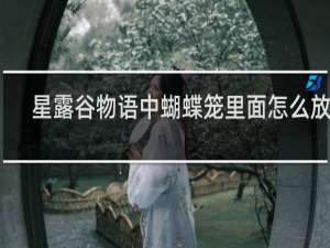 星露谷物语中蝴蝶笼里面怎么放花